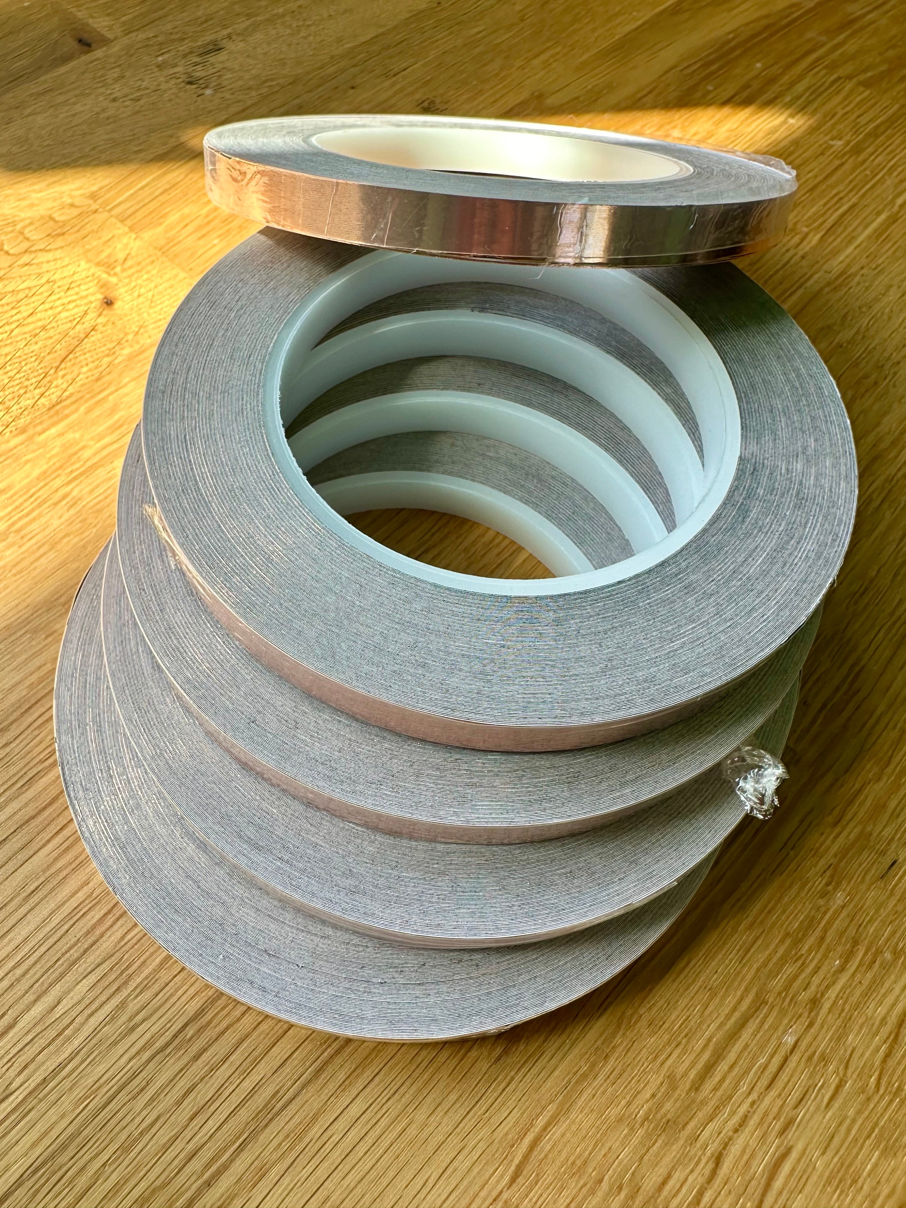 Black Back Copper Foil – 3/8” x 36 Yards (Set of 5 Rolls)