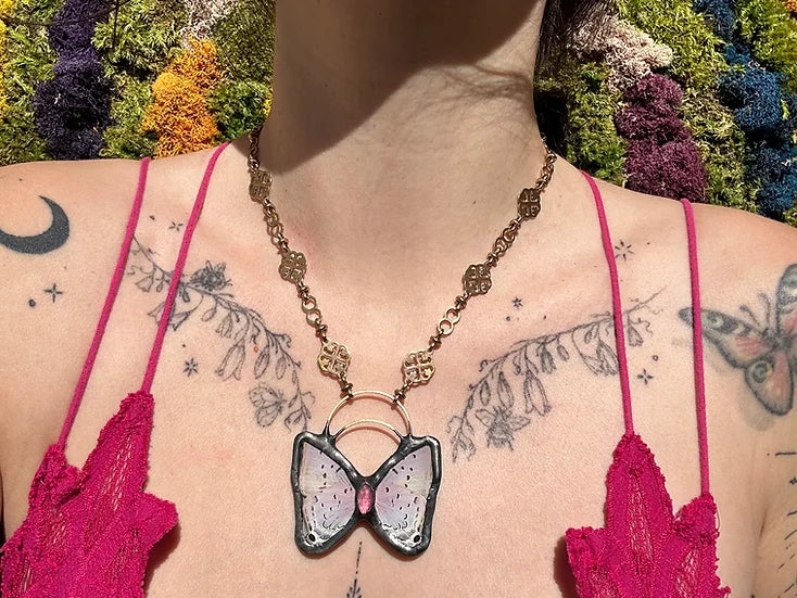 Reversible Butterfly Necklaces