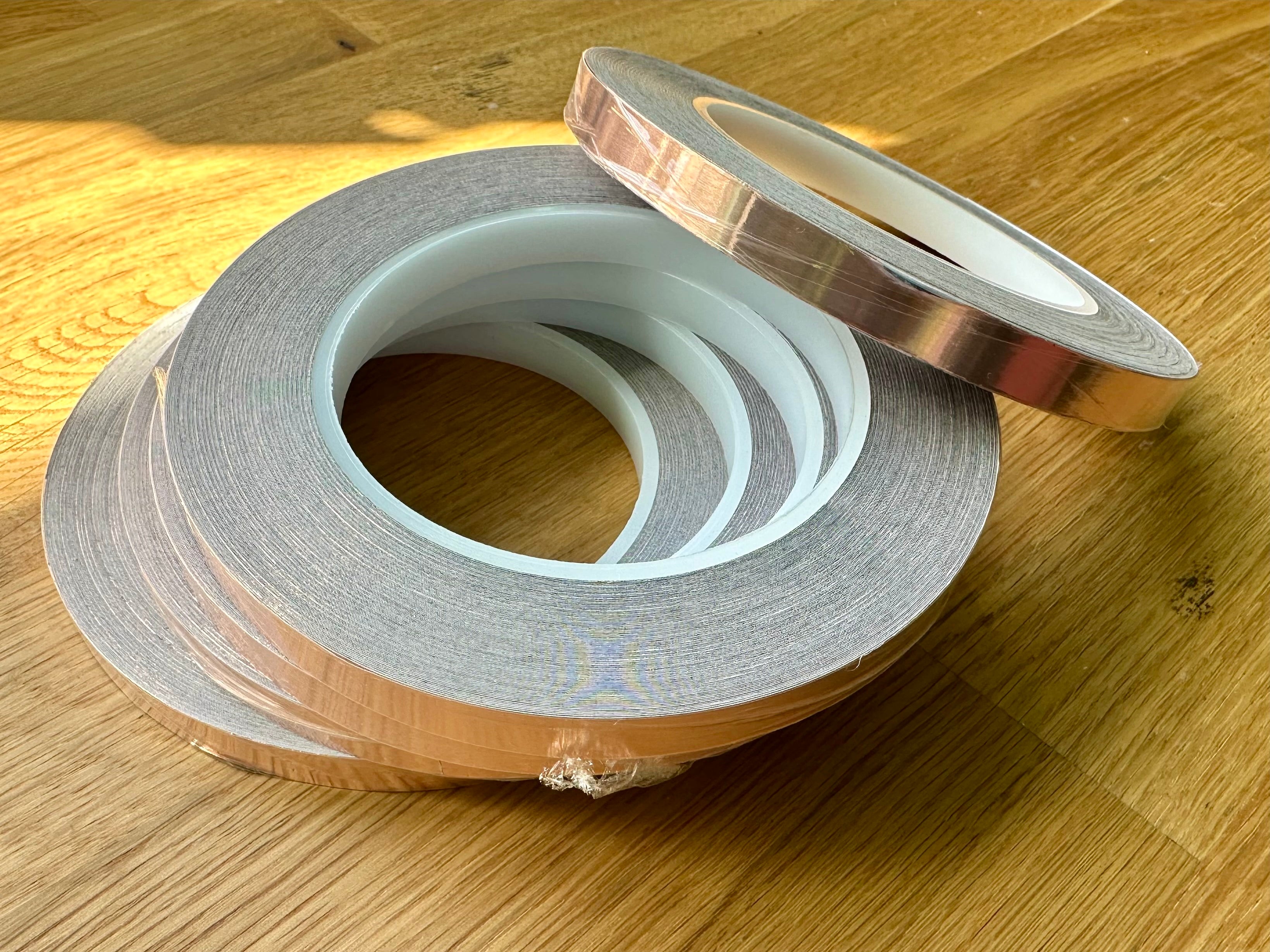 Black Back Copper Foil – 3/8” x 36 Yards (Set of 5 Rolls)