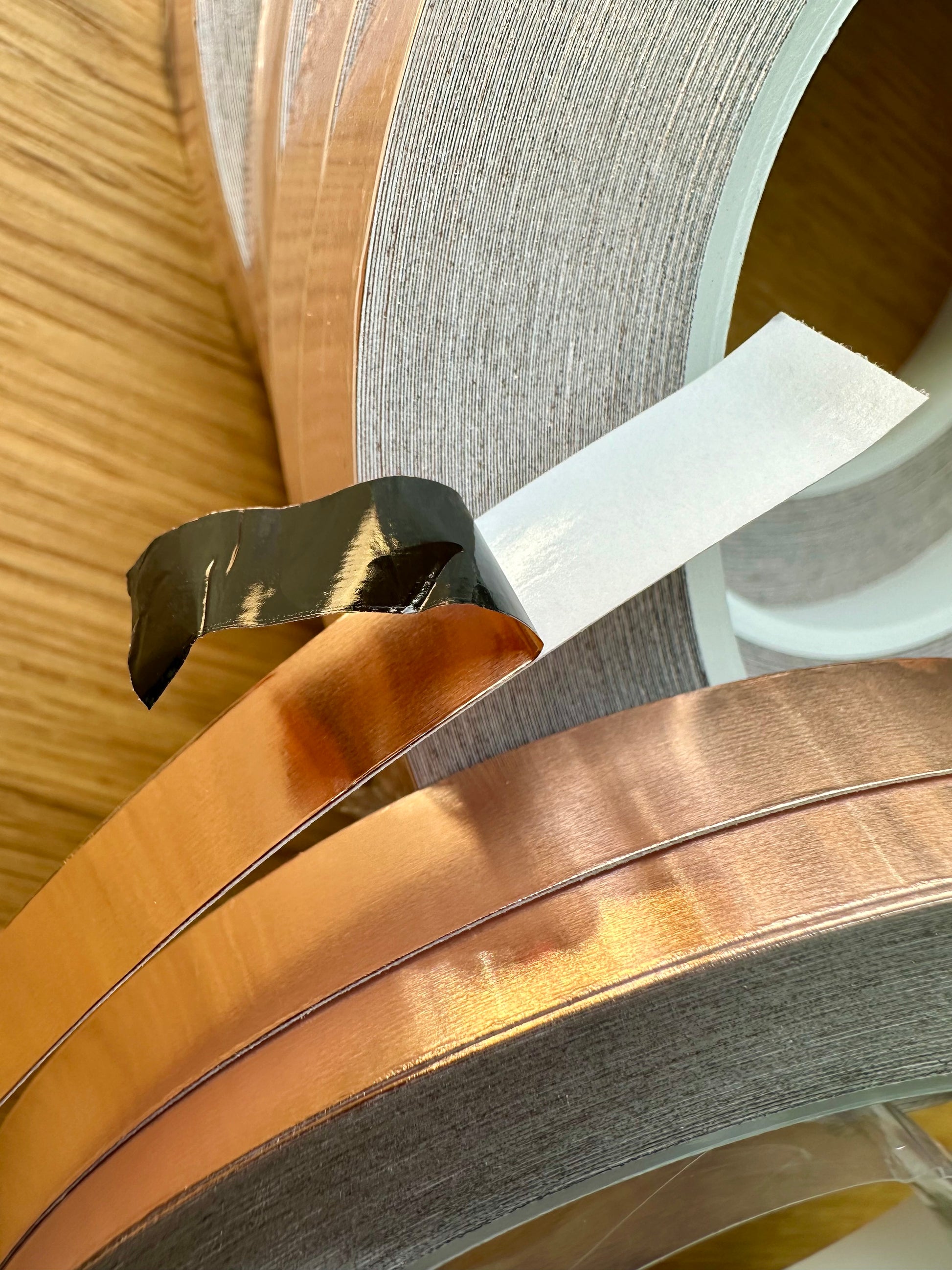Black Back Copper Foil – 3/8” x 36 Yards (Set of 5 Rolls)