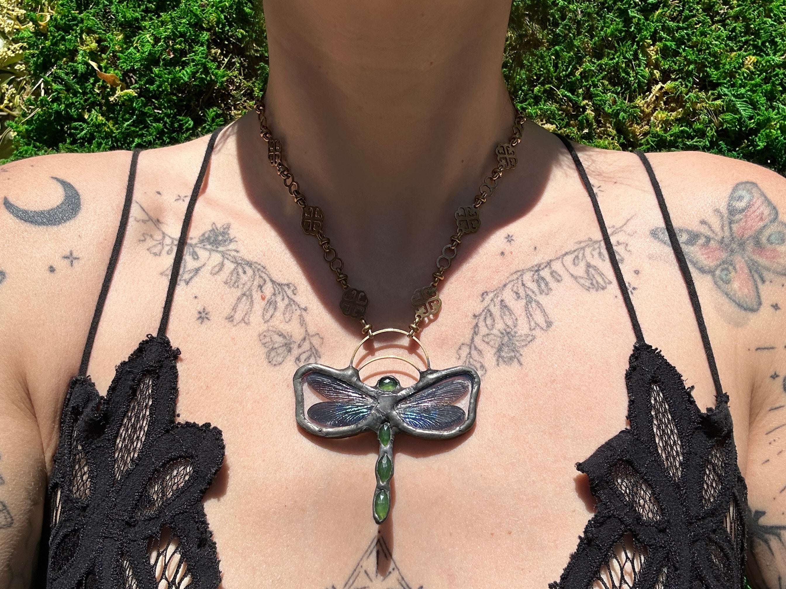 Gaia Dragonfly Necklace B&B – Enchanted Wings