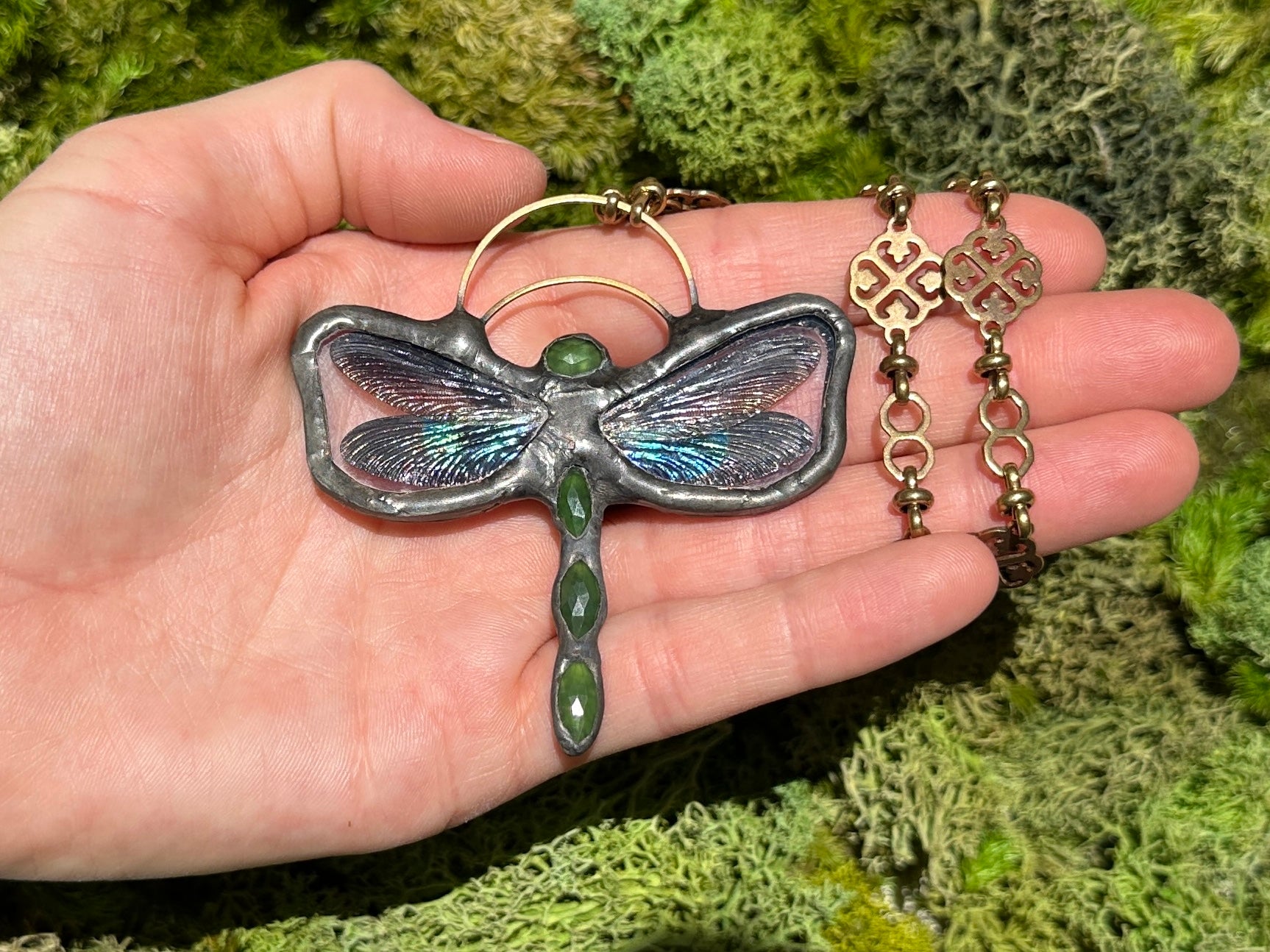 Gaia Dragonfly Necklace B&B – Enchanted Wings